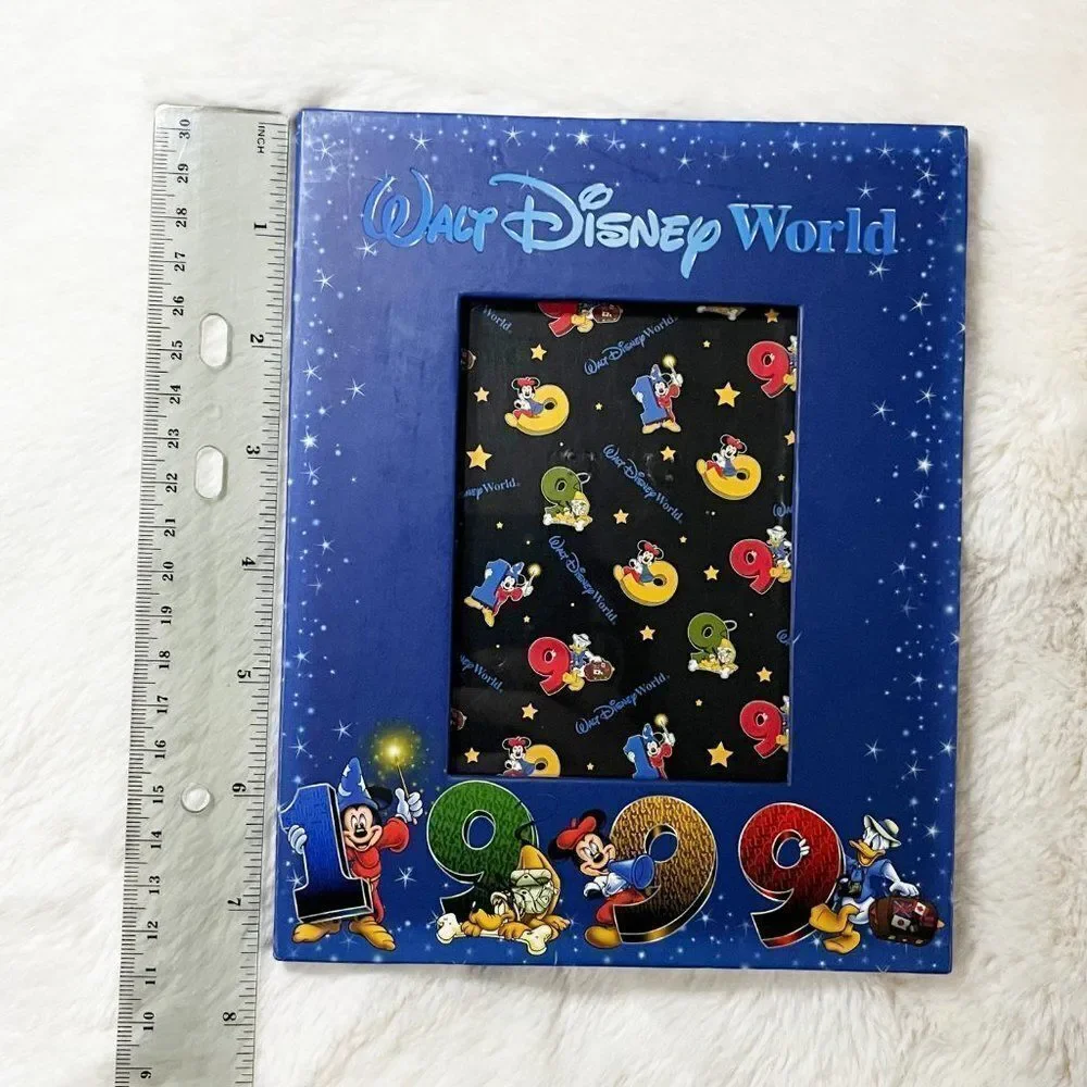 🔮 5/$25 Vintage Walt Disney World Mickey & Friends 1999 Photo‎ Frame